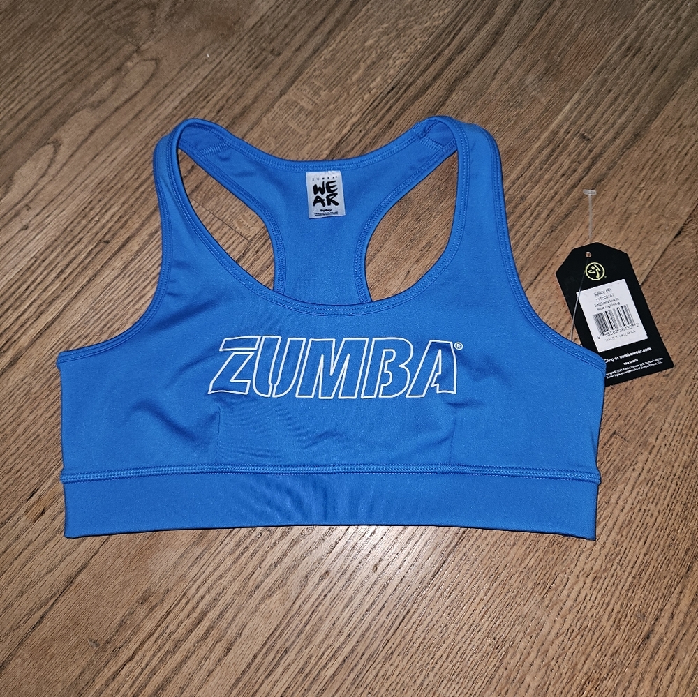 Zumba Fitness Vibrant Blue Sports Bra